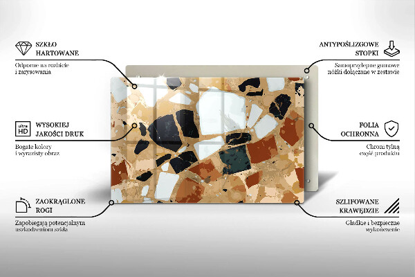 Chopping board Decorative stones