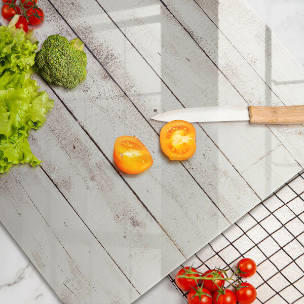 Chopping board glass Old wood boards