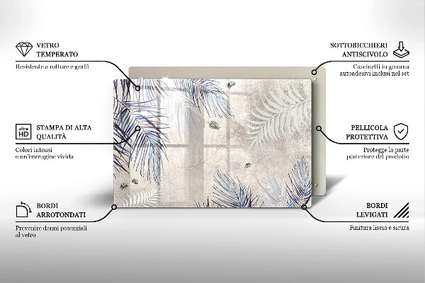 Chopping board Subtle leaves