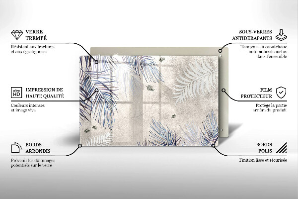 Chopping board Subtle leaves