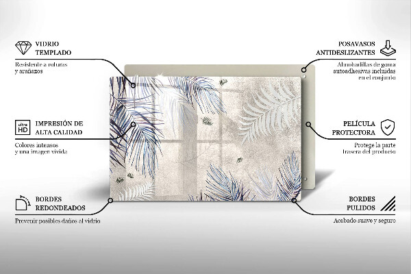 Chopping board Subtle leaves