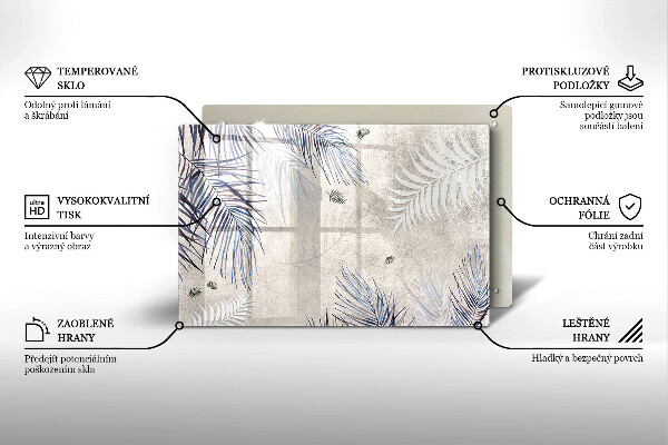 Chopping board Subtle leaves