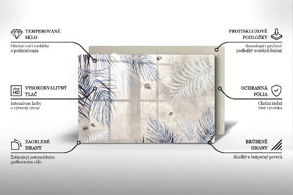 Chopping board Subtle leaves