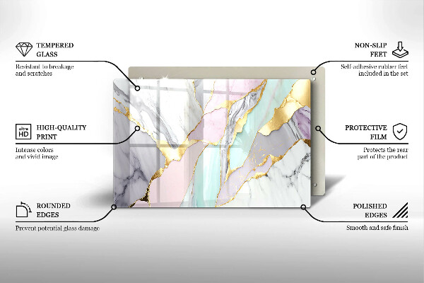 Chopping board Pastel marble