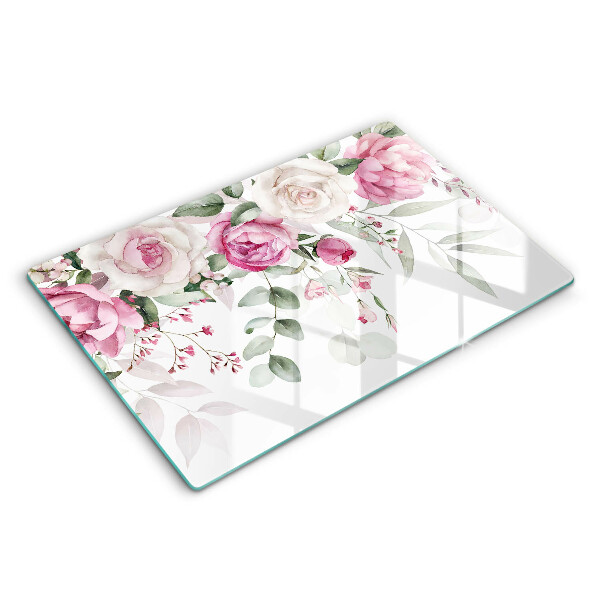 Chopping board Watercolor roses