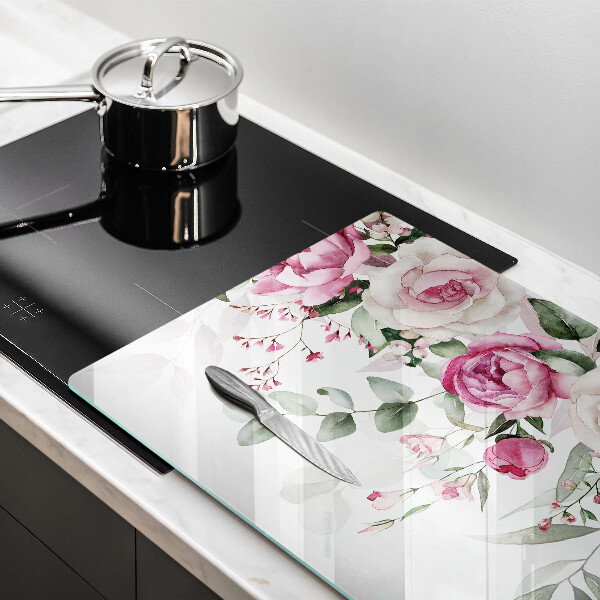 Chopping board Watercolor roses