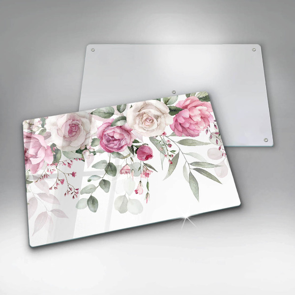 Chopping board Watercolor roses