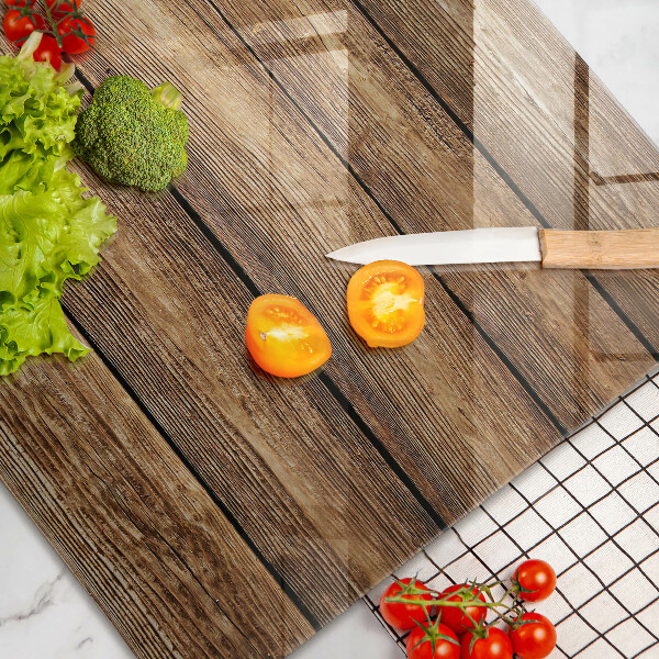 Chopping board glass Wood texture boards