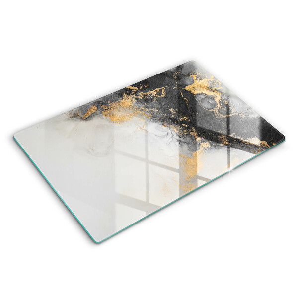 Chopping board Abstraction with gold