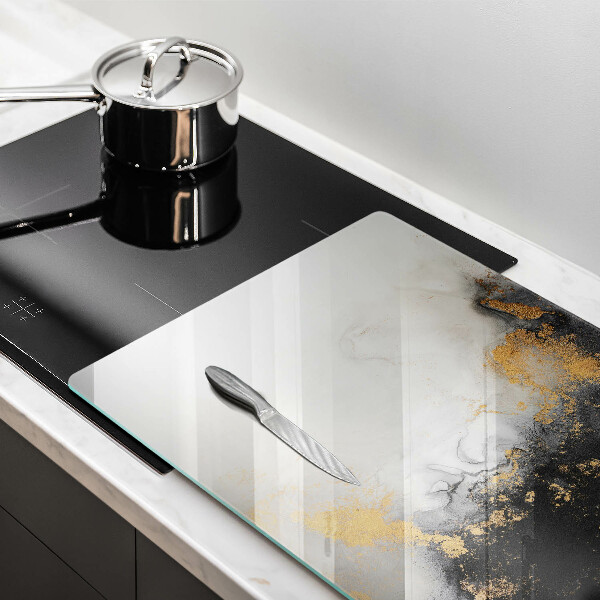 Chopping board Abstraction with gold