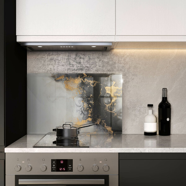 Chopping board Abstraction with gold