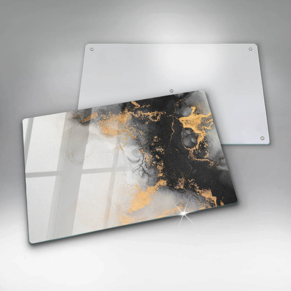 Chopping board Abstraction with gold