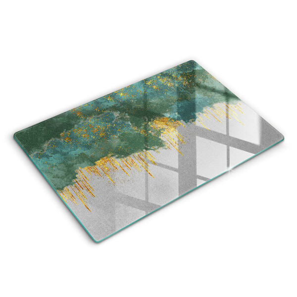 Chopping board Abstraction with gold