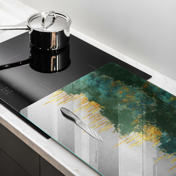 Chopping board Abstraction with gold