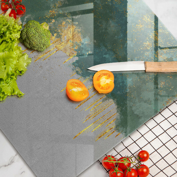 Chopping board Abstraction with gold
