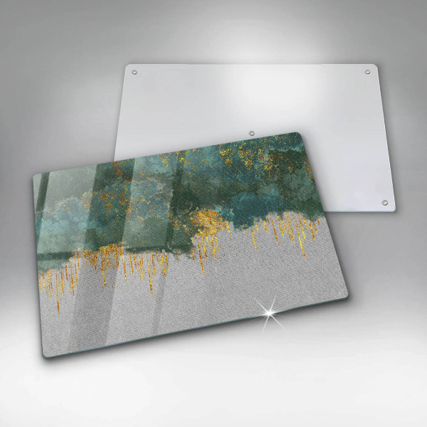 Chopping board Abstraction with gold