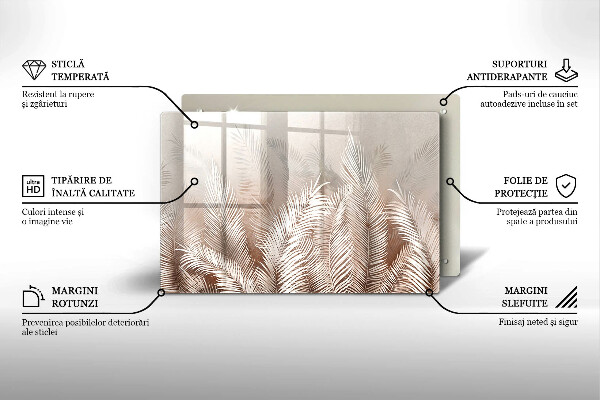 Chopping board Boho leaf vegetation