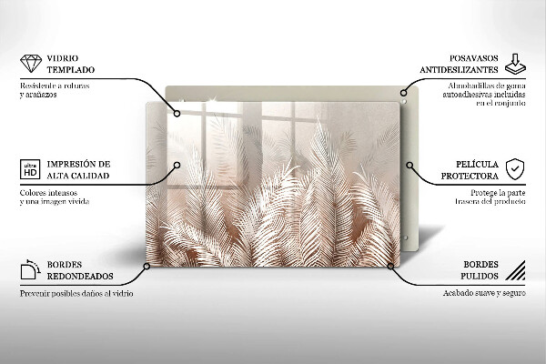 Chopping board Boho leaf vegetation