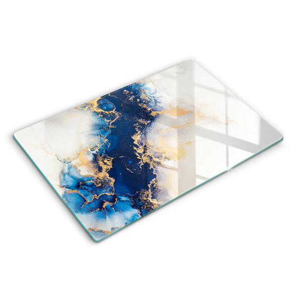 Chopping board Abstraction with blue