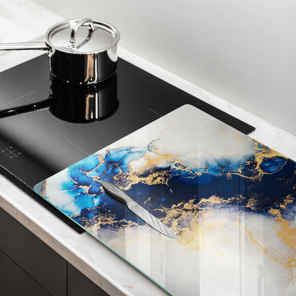 Chopping board Abstraction with blue