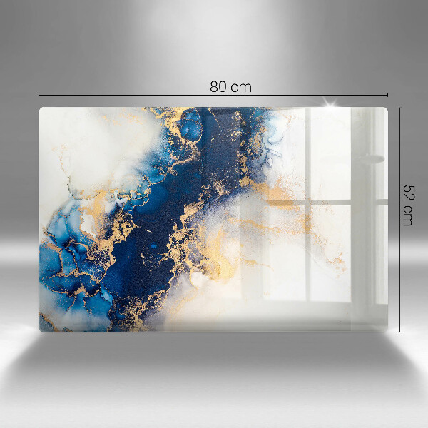 Chopping board Abstraction with blue