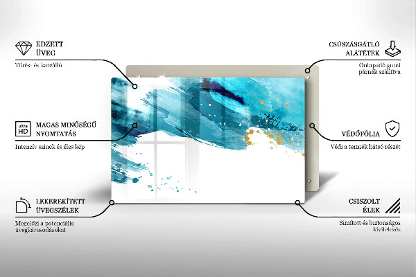 Chopping board Blue spots