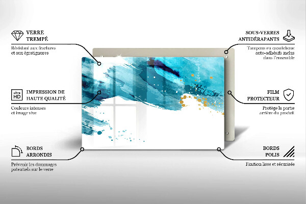 Chopping board Blue spots