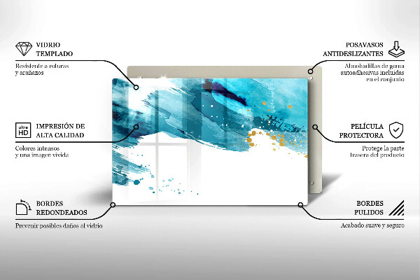 Chopping board Blue spots