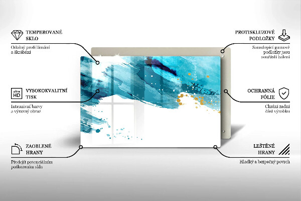 Chopping board Blue spots