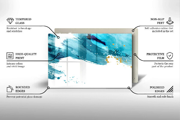 Chopping board Blue spots