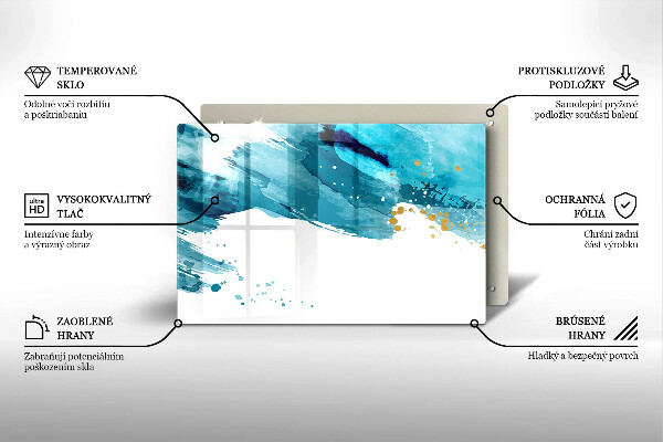 Chopping board Blue spots