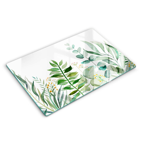 Chopping board Plant leaves illustration