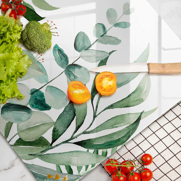 Chopping board Plant leaves illustration