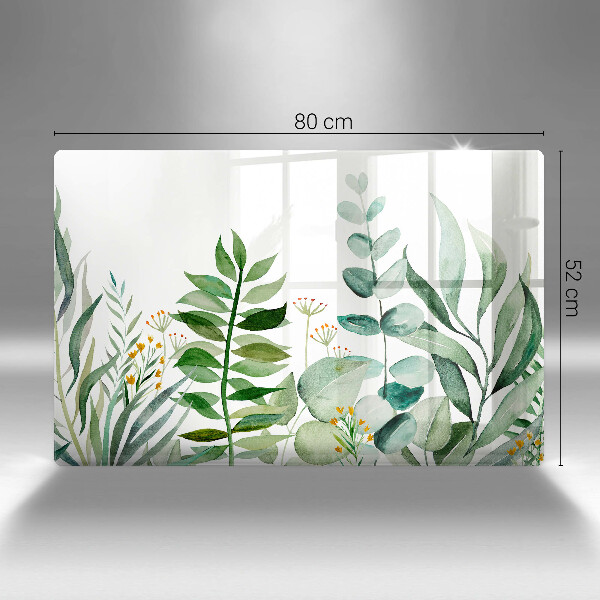 Chopping board Plant leaves illustration