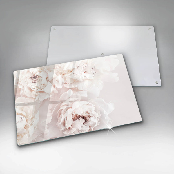 Chopping board Pastel peonies