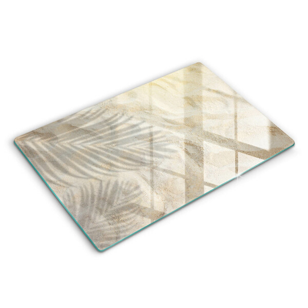 Chopping board Palm sand and leaves