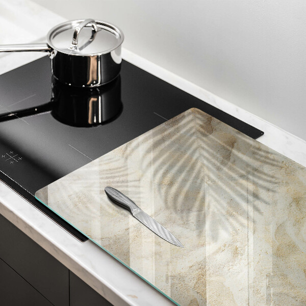 Chopping board Palm sand and leaves