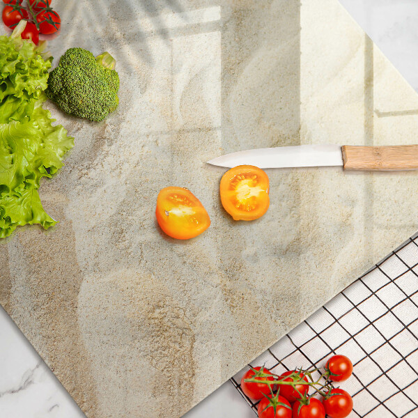 Chopping board Palm sand and leaves