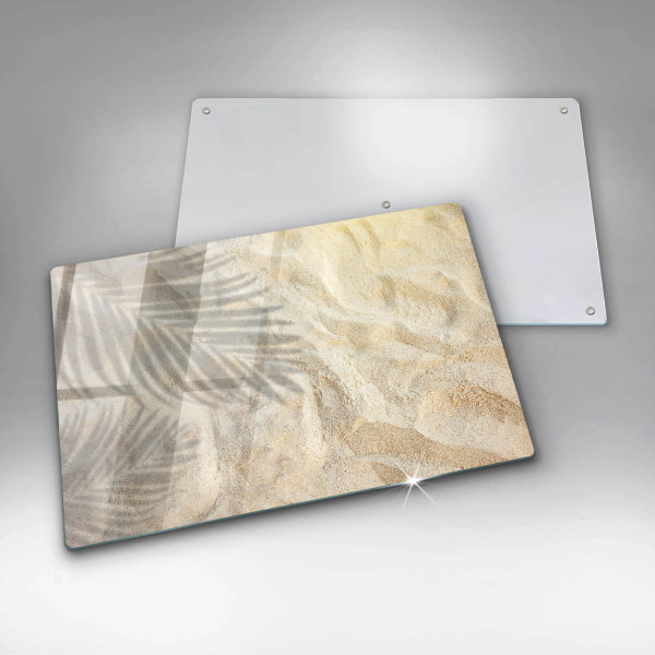 Chopping board Palm sand and leaves