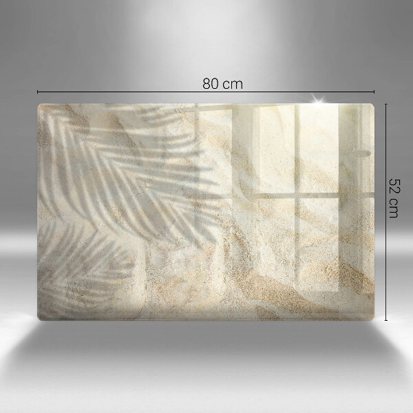 Chopping board Palm sand and leaves