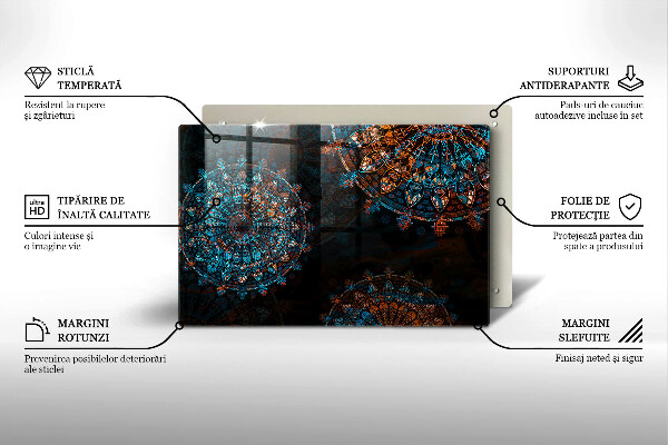 Chopping board Boho Vintage Circles