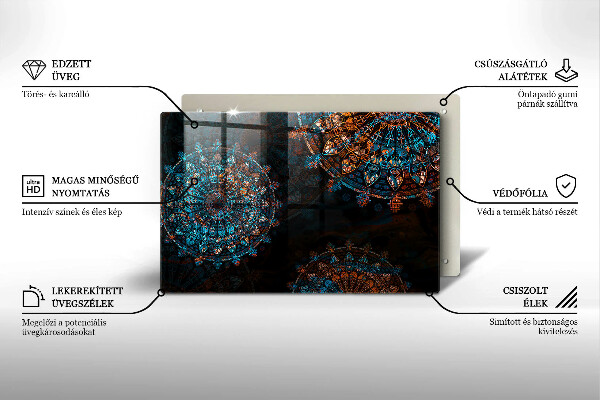 Chopping board Boho Vintage Circles