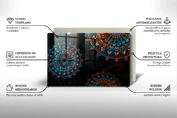 Chopping board Boho Vintage Circles