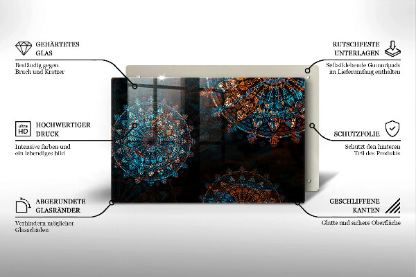 Chopping board Boho Vintage Circles