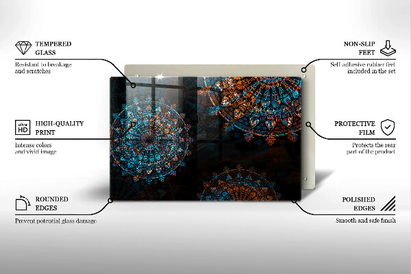 Chopping board Boho Vintage Circles