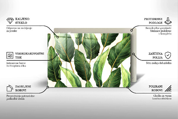 Chopping board Banana leaves