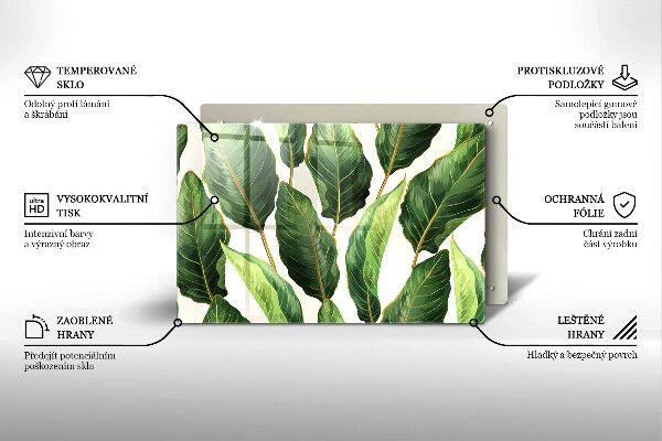 Chopping board Banana leaves