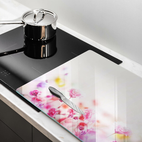 Glass kitchen board Flower meadow