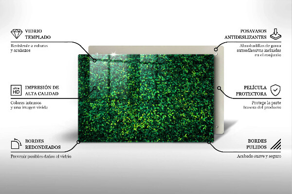 Glass kitchen board Plant small leaves