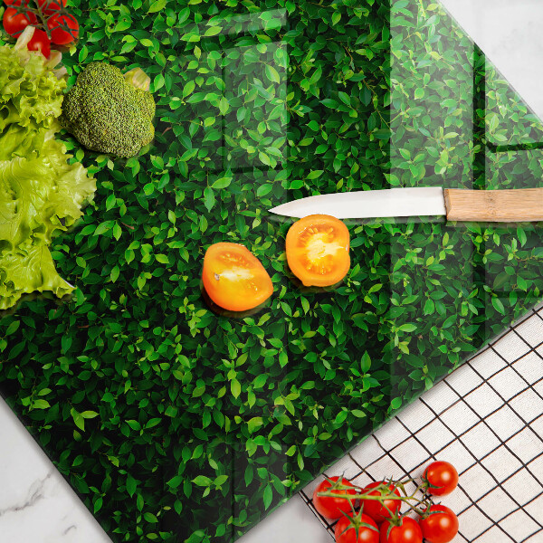 Glass kitchen board Plant small leaves